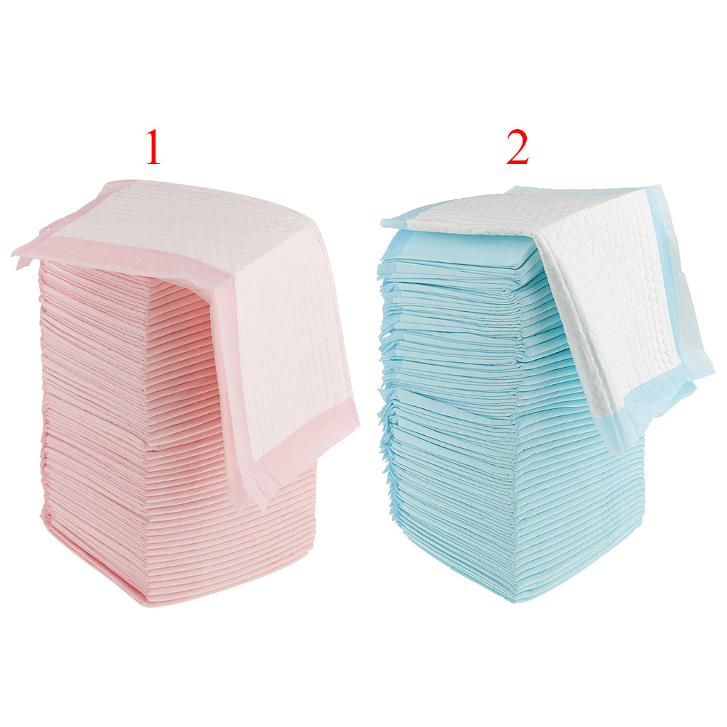 50 Pieces Adult Urinary Incontinence Disposable Bed Underpads 45x33cm Pink