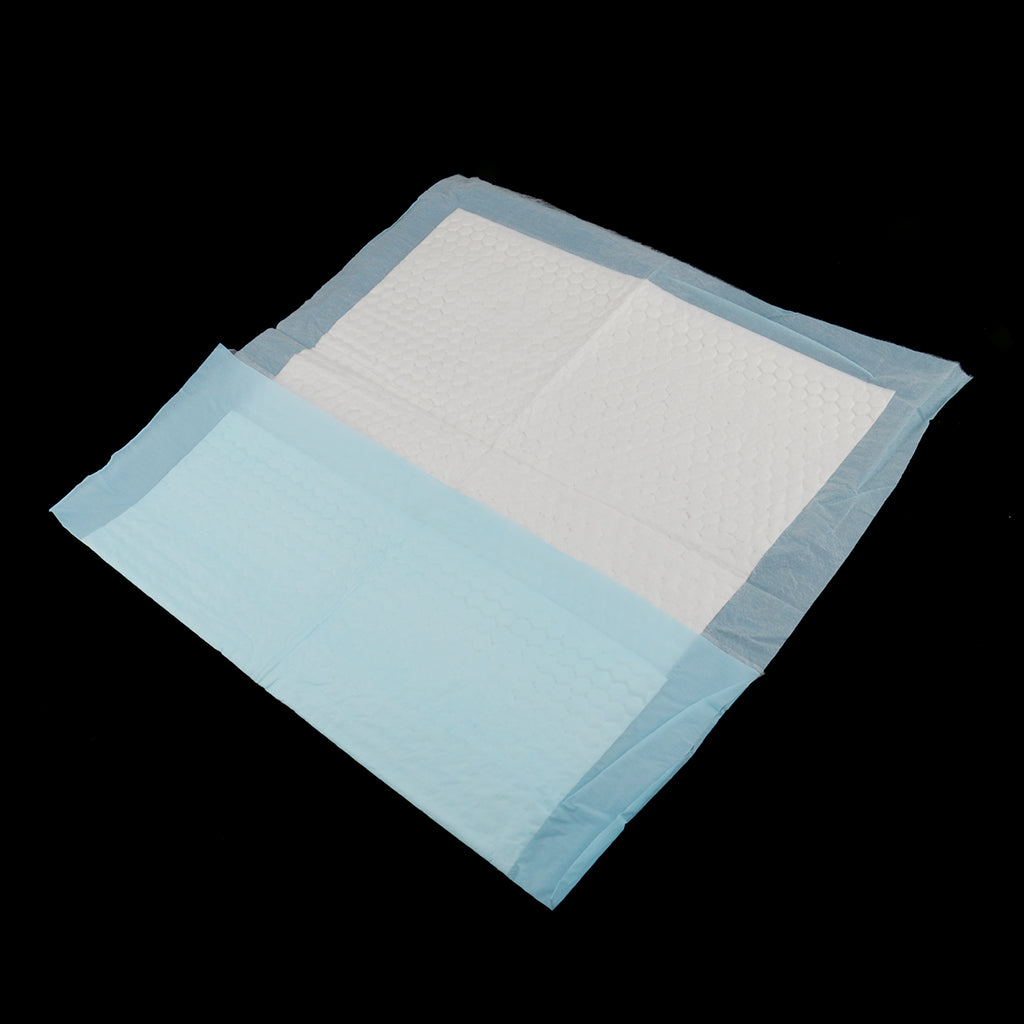 50 Pieces Adult Urinary Incontinence Disposable Bed Underpads 45x33cm Blue