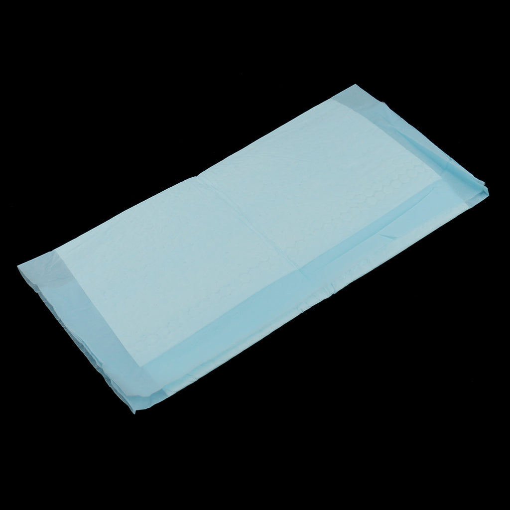 50 Pieces Adult Urinary Incontinence Disposable Bed Underpads 45x33cm Blue