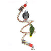 Bird Toys Large Parrot Toys Bungee Climbing Ropes, Swing Toys,Toys 1m