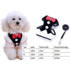 Adjustable Dog Harness Traction Rope Dog Vest Clothes Black White Grid