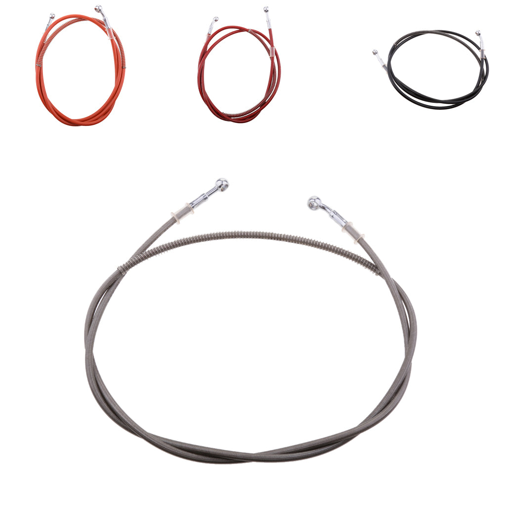 Brake Clutch Throttle Cable Oil Hose Line Pipe Fit for Motorcycle Silver