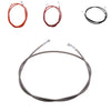 Brake Clutch Throttle Cable Oil Hose Line Pipe Fit for Motorcycle Silver