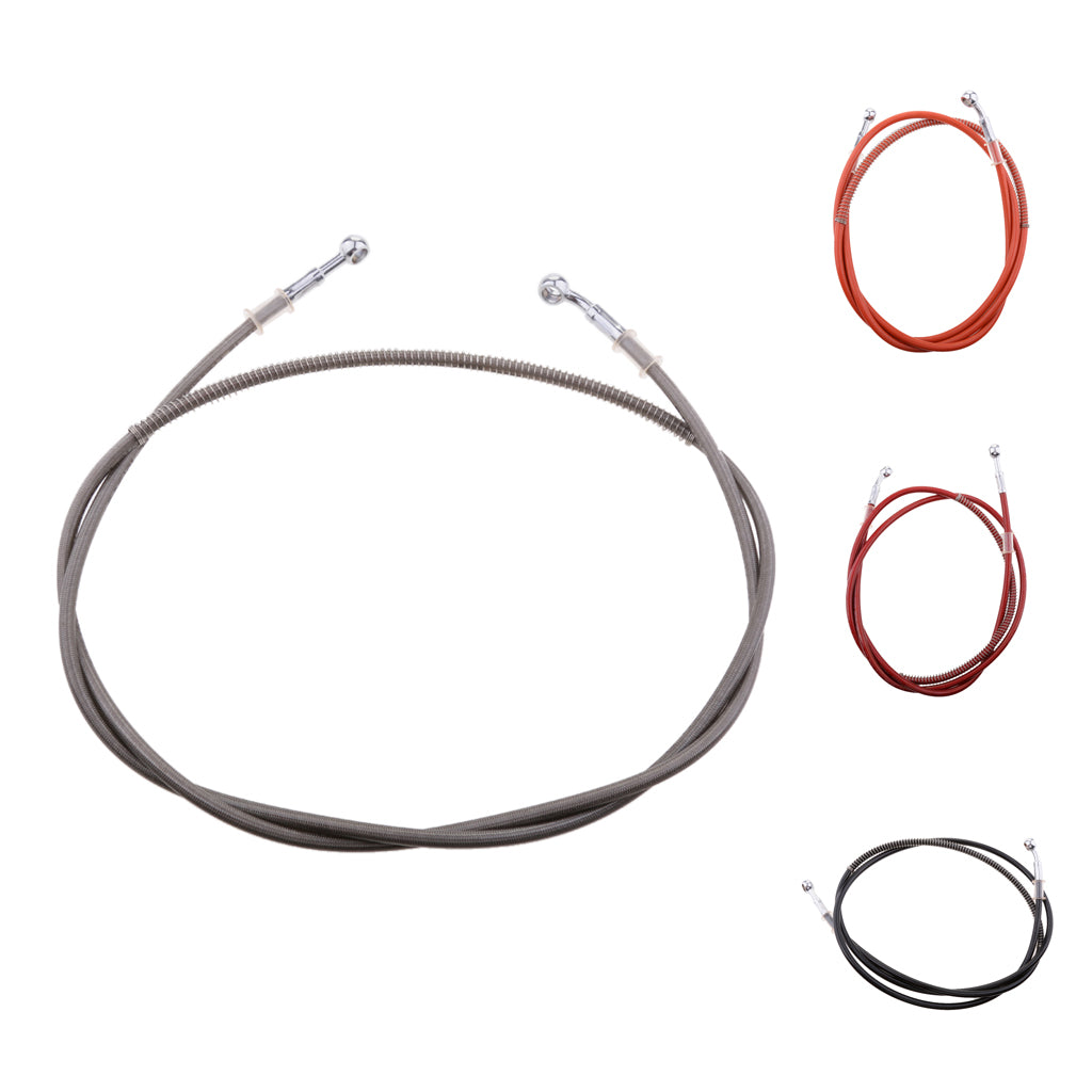 Brake Clutch Throttle Cable Oil Hose Line Pipe Fit for Motorcycle Silver