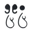 Black Replacement Ear Hook Ear Bud Gels Set for Jabra EXTREMEHeadset
