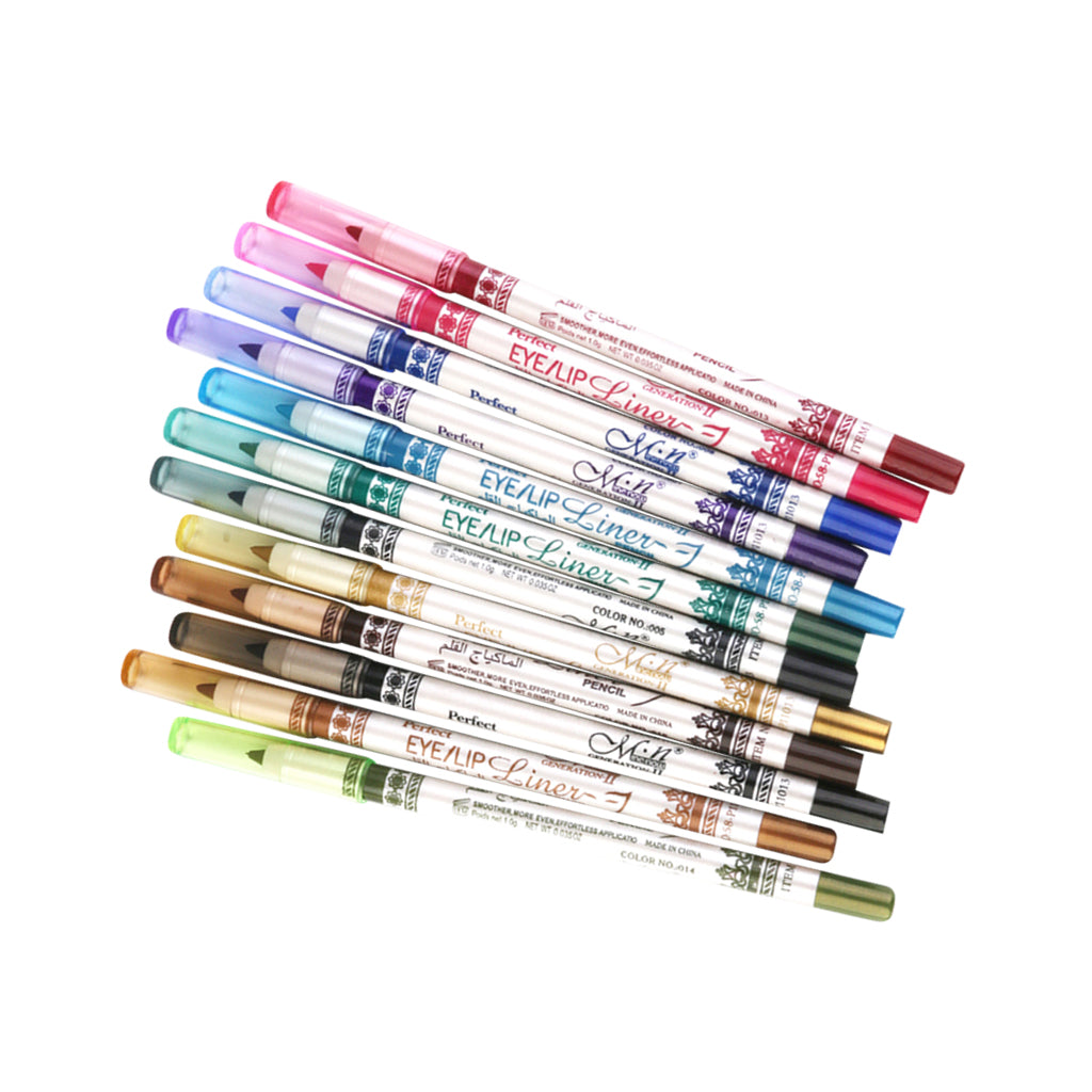 12 Colors Waterproof Eye Liner Eyeliner Pencil Eye Cosmetic Makeup Set