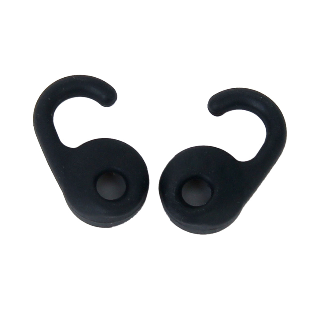 Black Ear Hook Ear Bud Gels Set for Jabra EASYGO / EASYCALL / CLEAR / TALK Bluetooth Headset