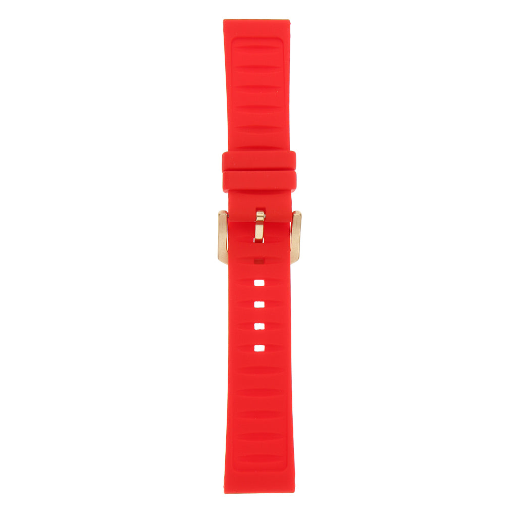 19/20/21/22/24mm Red Silicone Sport Watch Band Replacement Wristband 21mm