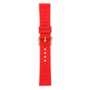 19/20/21/22/24mm Red Silicone Sport Watch Band Replacement Wristband 21mm