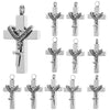 Cross Crystal Stainless Steel Urn Cremation Family Keepsake Pendant Dad