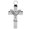 Cross Crystal Stainless Steel Urn Cremation Family Keepsake Pendant Mom