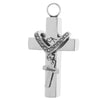 Cross Crystal Stainless Steel Urn Cremation Family Keepsake Pendant Sister