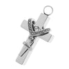 Cross Crystal Stainless Steel Urn Cremation Family Keepsake Pendant Sister