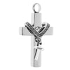 Cross Crystal Stainless Steel Urn Cremation Family Keepsake Pendant Sister