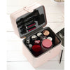 Waterproof PU Leather Jewelry Makeup Cosmetic Storage Display Case Bage