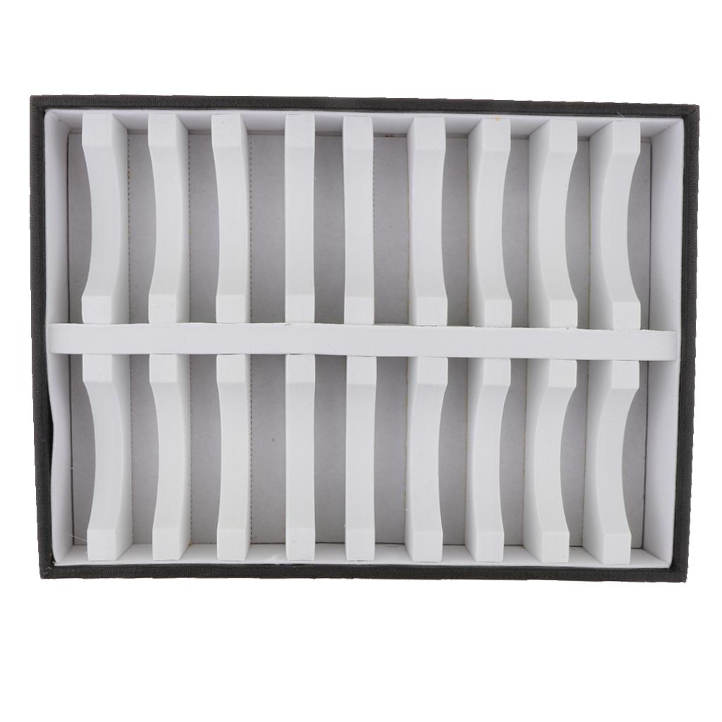 Bangle Bracelet Trays with 20 Slot Inserts for Jewelry Display Holder White