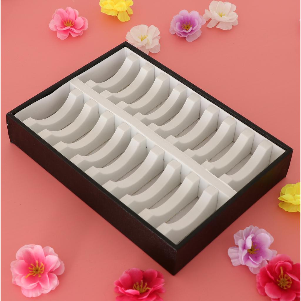 Bangle Bracelet Trays with 20 Slot Inserts for Jewelry Display Holder White