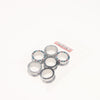 6pcs Rhinestone Stainless Steel Screw Ear Gauges Plugs Tunnels Expander 16mm