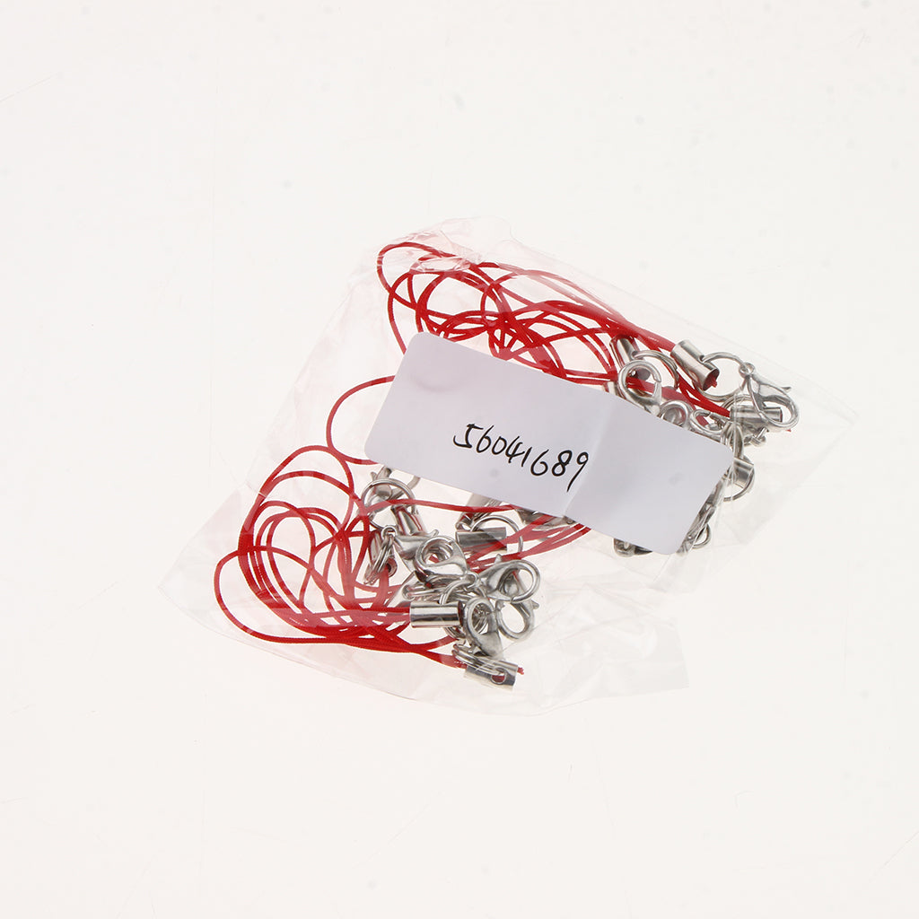 20pcs DIY Mobile Cellphone Keychain Lanyard Charms DIY Rope Red