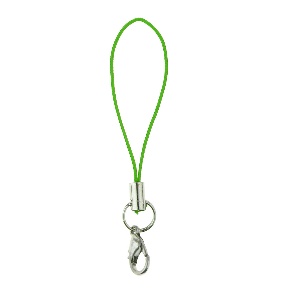 20pcs DIY Mobile Cellphone Keychain Lanyard Charms DIY Rope Green