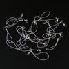 20pcs DIY Mobile Cellphone Keychain Lanyard Charms DIY Rope White
