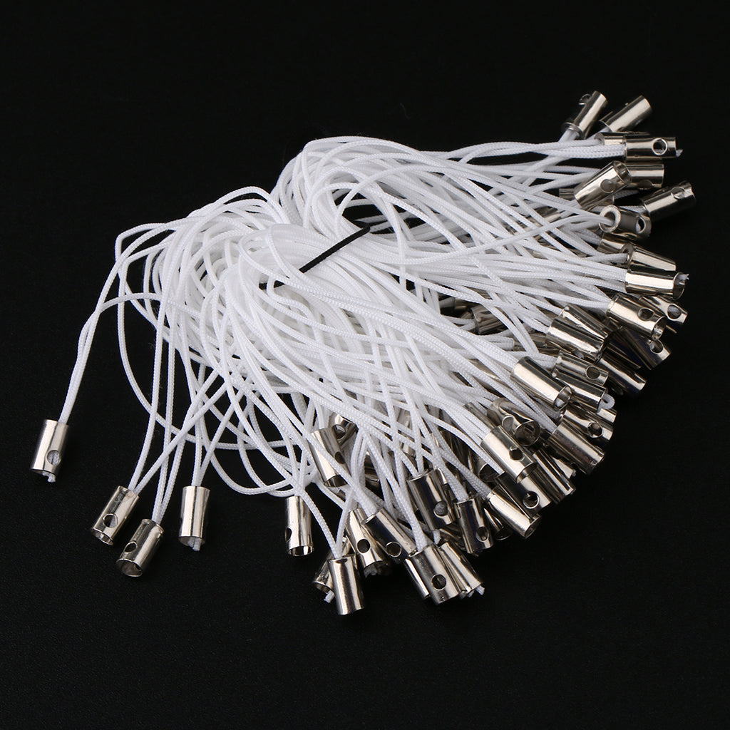 100pcs Cell Phone Braided Lanyard Cords DIY Rope Lariat Straps White