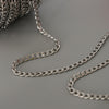 Silver Stainless Steel Cable Chain Necklace for Men Women DIY Crafting 3.8mm