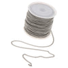 Silver Stainless Steel Cable Chain Necklace for Men Women DIY Crafting 2.2mm