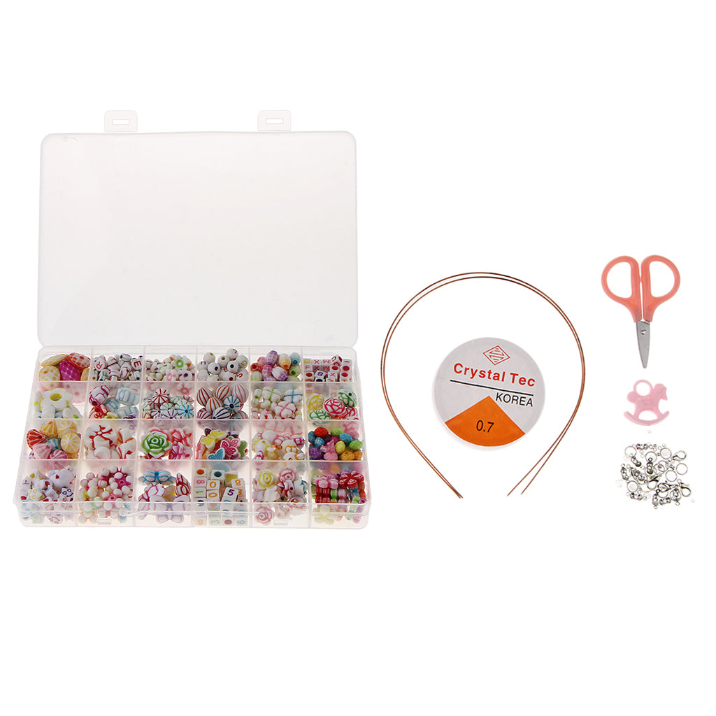 Creative Pop Beads DIY Art Crafts Jewelry Kit Girls Toy Gift Retro