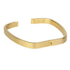 Stainless Steel Couples Bracelet Cuff Bangle Square Wristband Gold 8mm