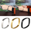 Stainless Steel Couples Bracelet Cuff Bangle Square Wristband Gold 8mm