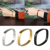 Stainless Steel Couples Bracelet Cuff Bangle Square Wristband Gold 8mm