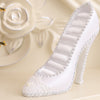 White Resin High-heel Shoes Ring Roll Jewelry Display Stand Rack Organizer