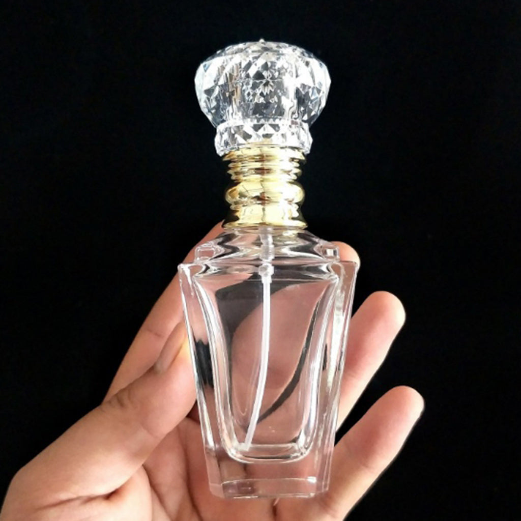 Empty Glass Perfume Fragrance Bottle Aftershave Atomizer Spray Container 2oz