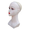 Stable Women Mannequin Head Wig Hat Jewelry Display Model Stands Red Lip