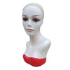 Female Mannequin Head Manikin Bust Stand for Wig Hat Jewelry Display Red