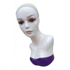 Female Mannequin Head Manikin Bust Stand for Wig Hat Jewelry Display Purple