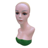 Female Mannequin Head Manikin Bust Stand for Wig Hat Jewelry Display Green