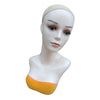 Female Mannequin Head Manikin Bust Stand for Wig Hat Jewelry Display Yellow