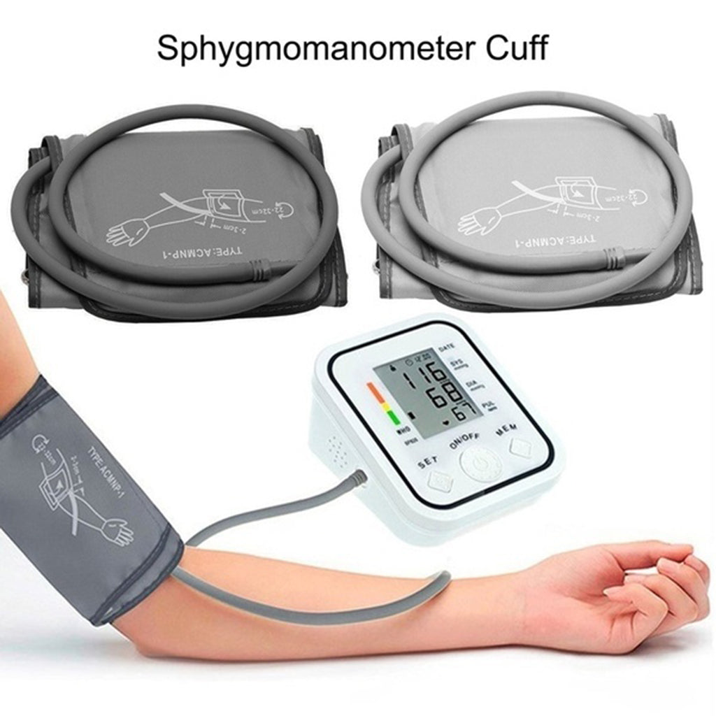 Adult Large Arm Blood Pressure Monitor Cuff Replacements Gray  Dark Gray