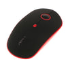 Rechargeable Wireless Mouse with 3 Button 1600DPI Game Mice for PC Red