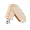 Wood Rotatable Mini USB 2.0 Flash Drive Thumb Drives Memory Stick 256GB