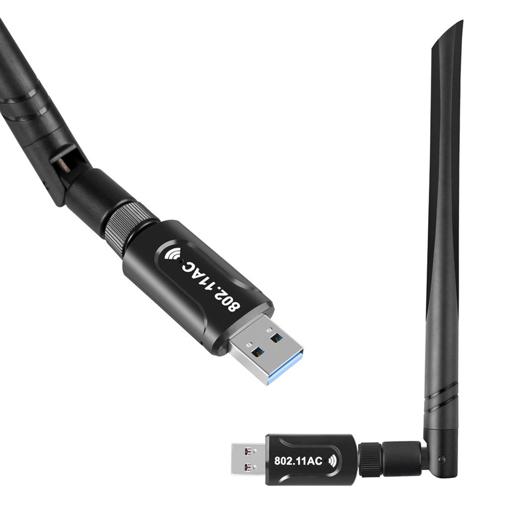 Wireless Lan Card Adapter 1200M USB3.0 High Speed Wifi Dongle with Antenna