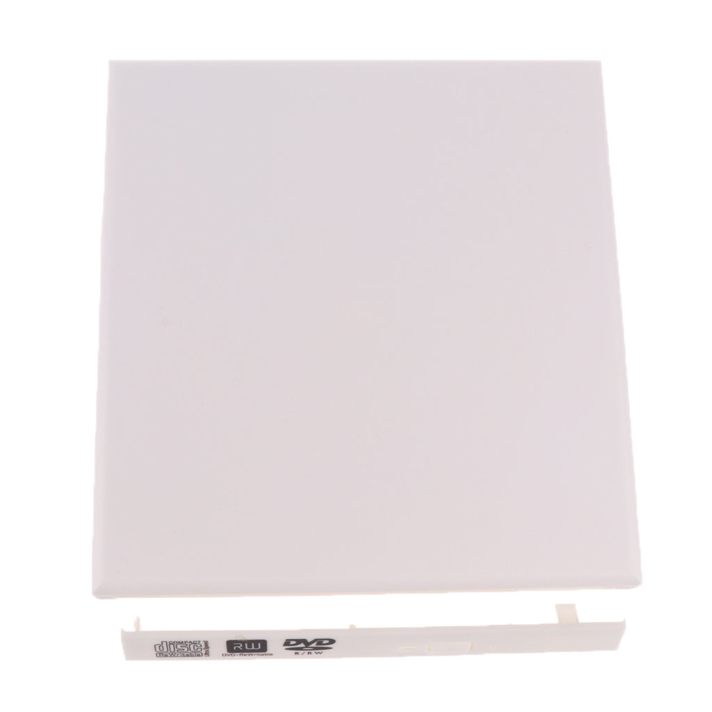 External USB3.0 Enclosure Case Optical Drive Cartridge for 12.7mm SATA White