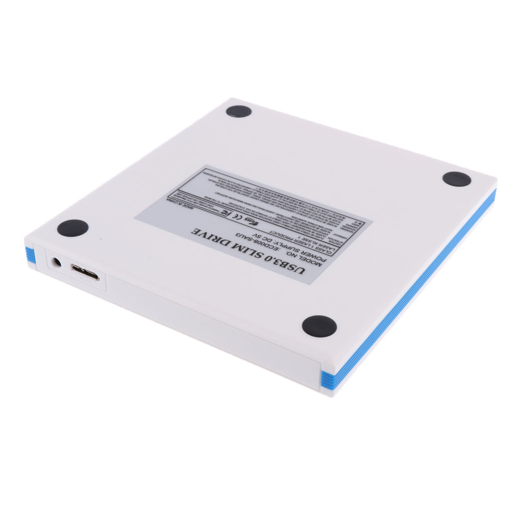 External USB3.0 Enclosure Case Optical Drive Cartridge for 12.7mm SATA Blue