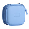 Portable USB Flash Drive Storage Bag Headset Charge Cable Case Box Blue