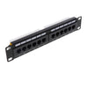 12 Ports CAT5e Patch Panel Surface/Wall Mount Bracket UTP LAN Ethernet 10in