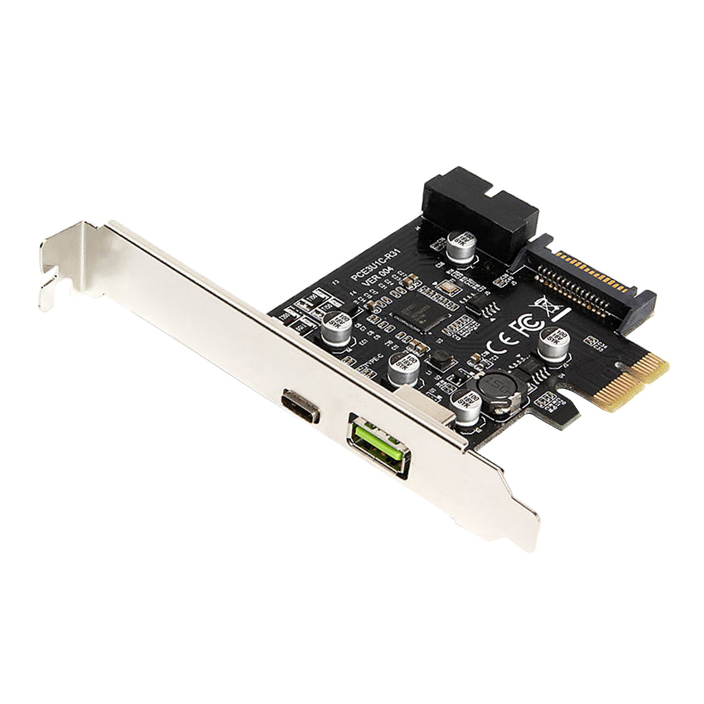 PCI-e To USB3.1 Type-C Expansion Card / PCIe To USB 2.4A Fast Charge+19PIN