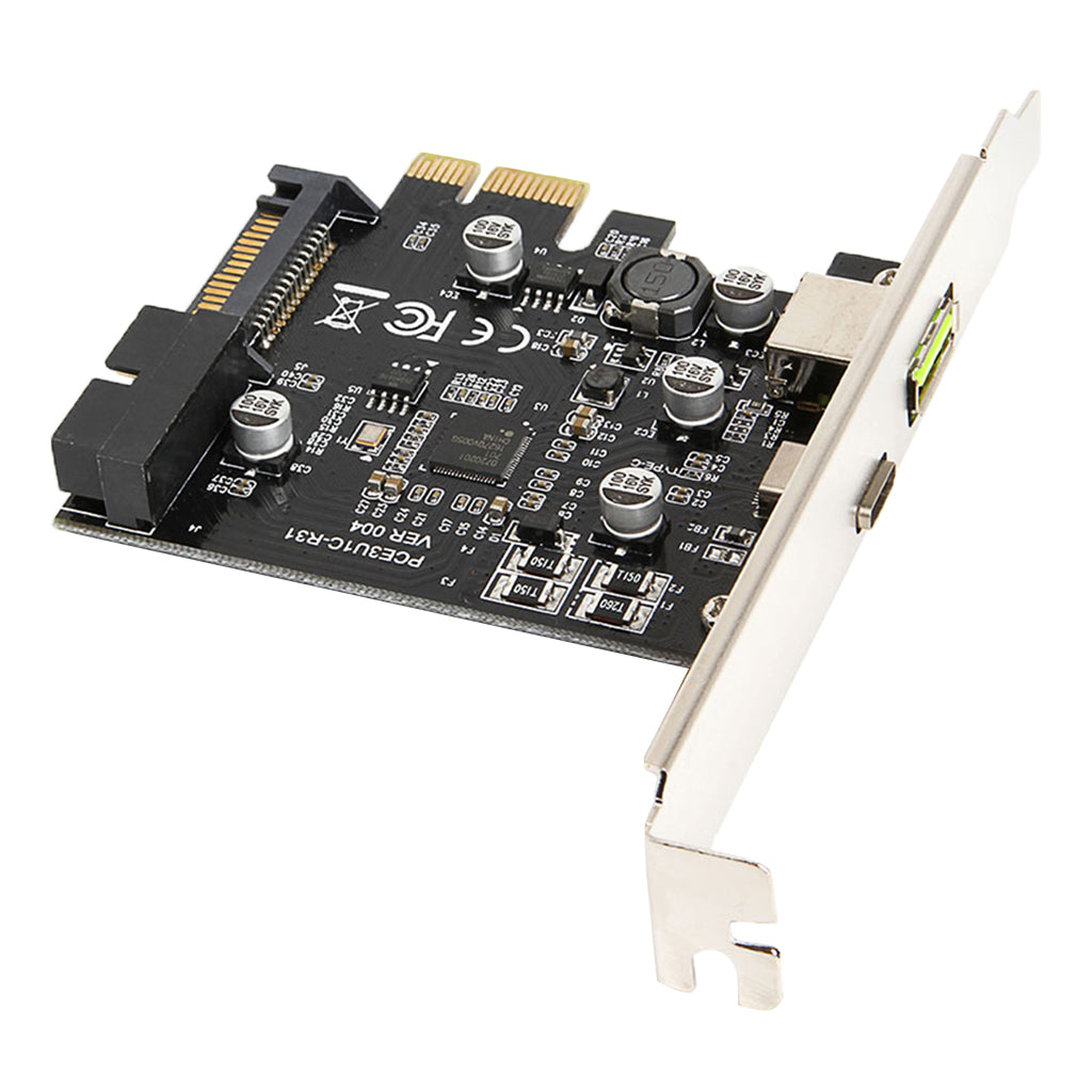 PCI-e To USB3.1 Type-C Expansion Card / PCIe To USB 2.4A Fast Charge+19PIN