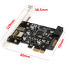 PCI-e To USB3.1 Type-C Expansion Card / PCIe To USB 2.4A Fast Charge+19PIN